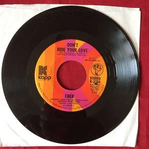 CHER : Don’t Hide Your Love / The First Time 7” 45 KAPP K-2184 Excellent 1972 - Picture 1 of 4