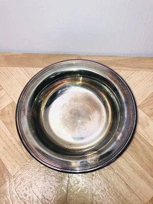 Plato de caramelo/tuerca Lunt plateado 6”x1” Foto 1 de 4