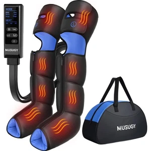 Leg Massager with Heat and Compression Sequential Compression Boots 6 Modes, 9 i - Picture 1 of 8
