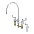 T&S Brass B-2347-05 8" Concealed Deck Mount Mixing Faucet w/ Aerator Outlet