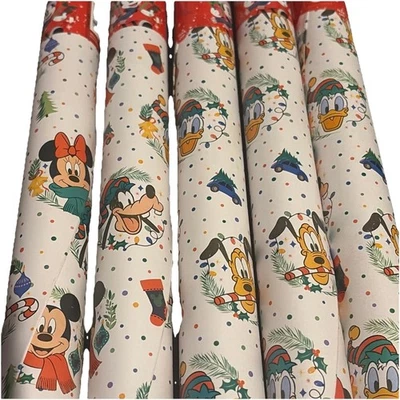 mickey mouse christmas Wrapping Papet Rolls 5x3m - Image 1 of 3