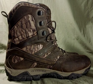 MERRELL MOAB TIMBER 8 MEN'S 14M BROWN CAMO WATERPROOF HUNTING WORK BOOTS - Picture 1 of 11