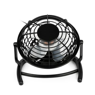4 INCH Desk Table Mini Fan Personal USB Small Quiet Mini Portable Black - Image 1 of 4