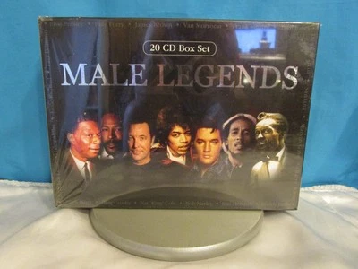 Male Legends 20 CD Boxset ( Sealed ) Bob Marley/Jimi Hendrix/James Brown/Santana - Image 1 of 2