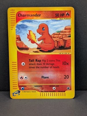 Charmander 097/165 Expedition Base Set Reverse Holo Rare Pokemon TCG Nintendo LP - Image 1 of 3