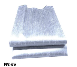 Faux Silk Poly Dupion Luxury Fabric Blouse Dress Craft Clothing By The Yard - Picture 1 of 29