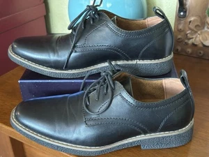 Deer Stags Zander Boys Size 4.5 M Black Oxford Dress Shoes - Picture 1 of 8
