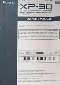 Roland XP-30 Synthesizer Music Workstation Keyboard Original Owner's Manual Book - Picture 1 of 5