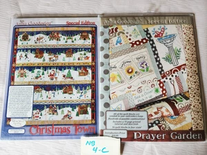 Lot of 2- Anita Goodesign Special Edition Christmas Town, Prayer Garden - Picture 1 of 3