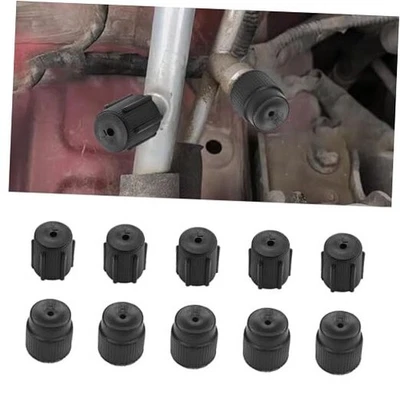 Tapa de puerto de válvula de CA para sistema de servicio de aire acondicionado de automóvil, 0,5" bajo 10 piezas Foto 1 de 4