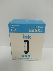  Onn 564XL Black Ink Cartridge - HP Compatible Exp 6/25 - Picture 1 of 7