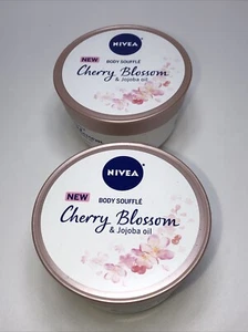 2x Nivea Body Souffle Cherry Blossom & Jojoba Oil In Cream 6.8 oz Best SELLER - Picture 1 of 4