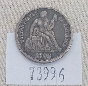 WPCoins ~ 1888 Seated Dime - Picture 1 of 3