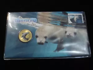 2018 Crabeater Seal PNC Inc Colour $1 Coin - Picture 1 of 2