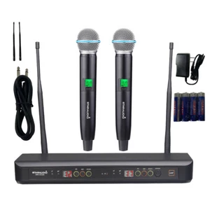 Wireless UHF Microphone System Stage Karaoke Handheld Church Dynamic Microphone - Picture 1 of 12