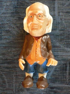 Benjamin Franklin vintage Plastic Rubber Piggy Bank - Picture 1 of 4