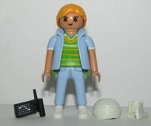 Playmobil Nurse Doctor woman w/  report hospital & child's plaster cast - C37 - Picture 1 of 3