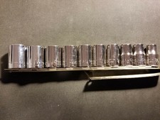 Craftsman 1/2in SAE 12pt Shallow Socket Set USA Made