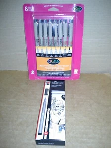 Sakura of America #30067 8tlg PIGMA MICRON BLACK PEN SET/Maribu Graphix 4tlg. Neu - Bild 1 von 11