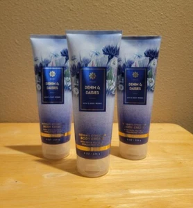Bath & Body Works Denim & Daisies Ultimate Hydration Body Cream Lotion 3 pc - Picture 1 of 1