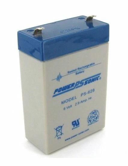 Аккумулятор Power-Sonic PS-628 - 6 В 2,8 Ач запечатанный AGM с гарантией 1 год - Изображение 1 из 1