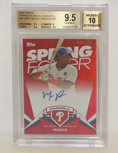 2015 Topps Spring Fever Maikel Franco 044/199 Autograph-BGS 9.5/10 GEM MINT - Picture 1 of 2