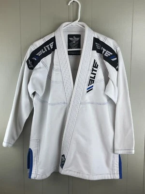 Kimono Elite Sports Brasileño Jiu-jitsu Para Hombre Blanco Tela Preencogida Deportes - A2 Foto 1 de 4