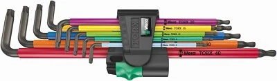 Wera 967/9 TX XL Multicolor TORX® L-Key Set 05024480001 - Image 1 of 4