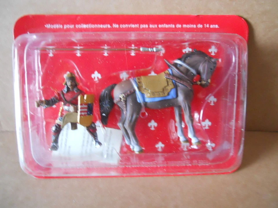 CAVALIERE MEDIOEVALE CON CAVALLO DE AGOSTINI COD.SMC058IT 1:32 [S1-42]