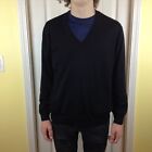 Fairway & Greene Mens Size Large Black 100% Pima Cotton Long Sleeve Sweater