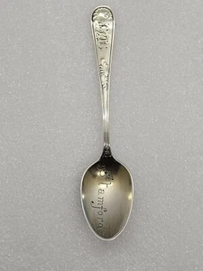 Sterling Silber Demitasse Löffel Stamford Conn Souvenir Antik Besteck - Bild 1 von 8