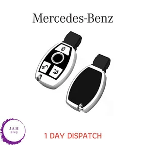 FUNDA LLAVE MANDO A DISTANCIA AMG PARA MERCEDES A C E S SL CLK SLK CLASE ML, PLATEADA - Imagen 1 de 5