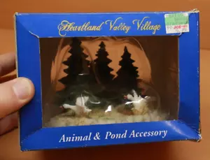 Accesorio de estanque Heartland Valley Village animales estanque patos gansos estanque peces caja de resina - Imagen 1 de 10