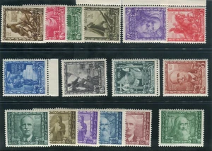 1938 Regno Impero 16 valori nuovi serie completa PO+PO ** - Picture 1 of 1