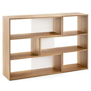 Display Stand Corner Bookcase 6-Open Shelf Bookshelf Storage Home Office - Picture 1 of 9