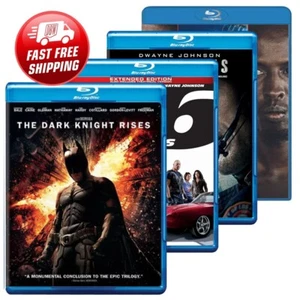 Action Blu Ray Lot: Dark Knight Rises, Fast 6, San Andreas, and Captain Phillips - Picture 1 of 6