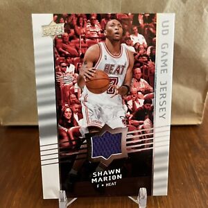 2008-09 Upper Deck UD Game Jersey Shawn Marion #GA-SM Miami Heat Patch Relic