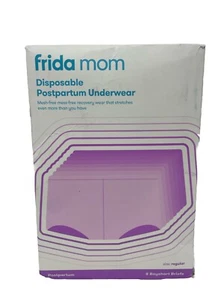Frida Mom Disposable Postpartum Underwear Step 2, 8 Boyshort Briefs 8 Sz Regular - Picture 1 of 4