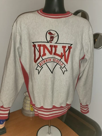 Vintage UNLV Runnin’ Rebels Crewneck Sweatshirt Mens Large Embroidered Excellent Cover