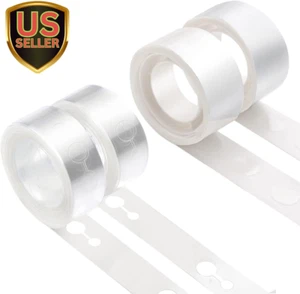 Balloon Arch Decorating Kit - 2 Rolls Tape Strips and Glue Dots for Garlands,... - Picture 1 of 1