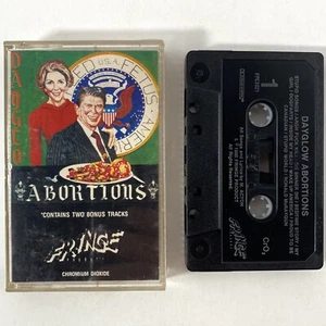 Dayglo Abortions Feed Us A Fetus Cassette Tape 1986 Canada Import Dayglow Punk - Picture 1 of 6