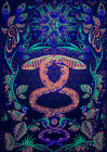 Uv Backdrop Black Light Tapestry Psychedelic Art Banner Fluoro Psy Wall Hanging