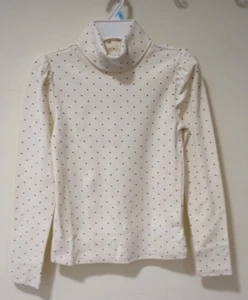 NWT Gap Kids Polka Dot Turtleneck Top Girl's Size L / 10 - Picture 1 of 2