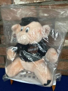 New Harley Davidson Stuffed Animal 10” PMI 1991 Pig Hog Plush Motorcycle BAGGED - Picture 1 of 11