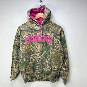 Vintage Realtree Camo Cabelas Outdoors Hoodie Womens Medium - Picture 1 of 12