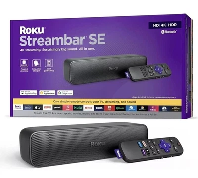 Roku Streambar SE 2-in-1 TV Soundbar with Built-in 4K/HD/HDR Streaming - Image 1 of 4