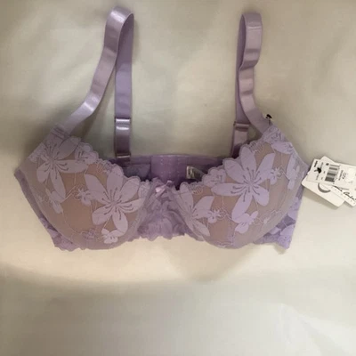 NWT Carrie Amber Lavender Lace WOMENS Lace Bra Size 42D - Image 1 of 4