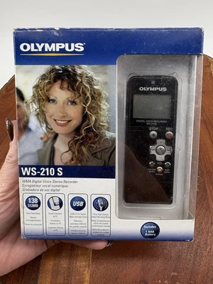 Olympus WS-210S (512 MB, 138.5 Hours) Handheld Digital Voice Recorder NEW - Image 1 of 4