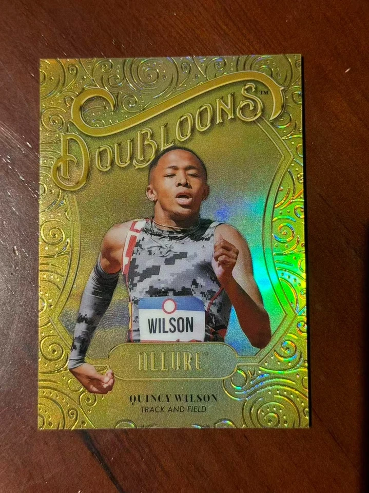 Quincy Wilson 2025 Upper Deck Allure SE #DB-40 Doubloons Track and Field - Image 1 of 2