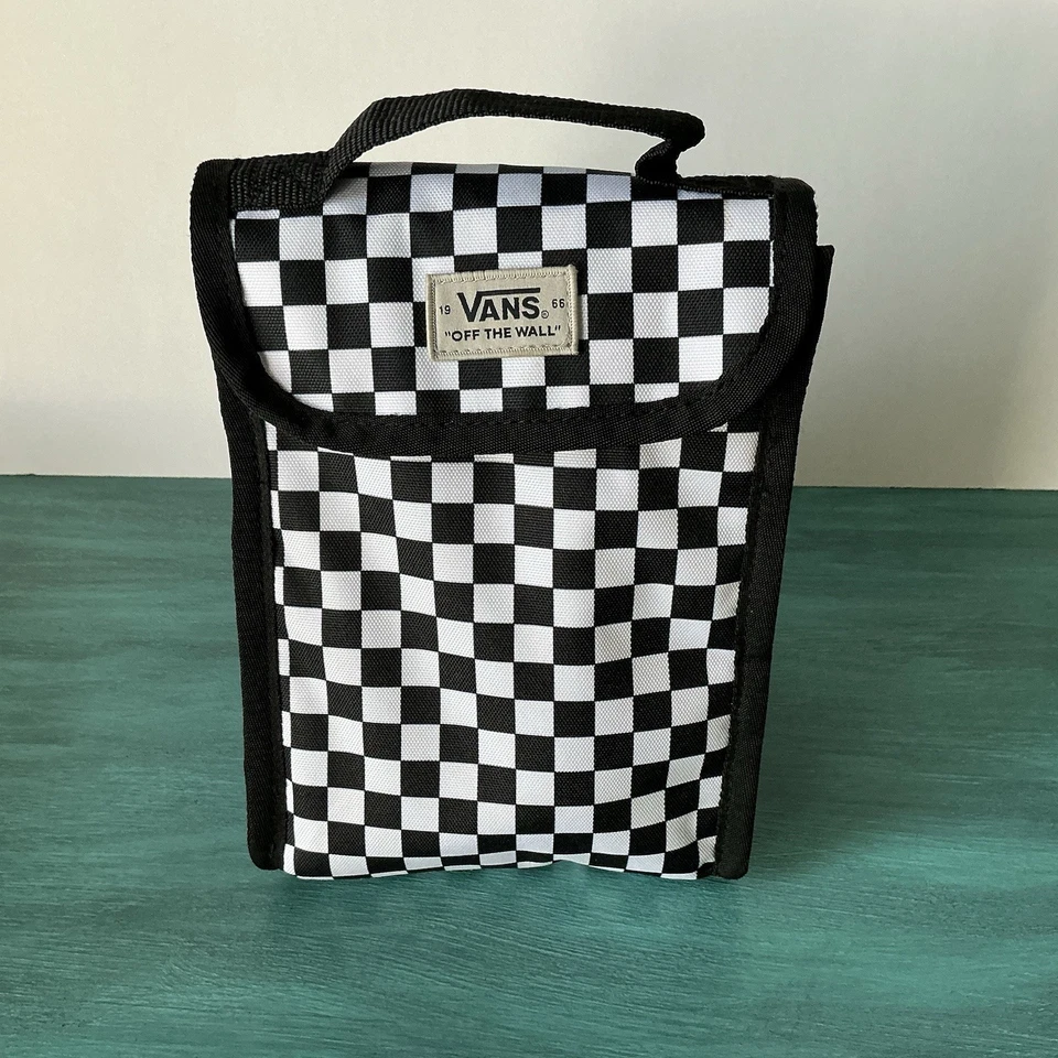 VANS Off the Wall Old Skool Negro Clásico A Cuadros Fiambrera Icónico Saco de Patín Foto 1 de 4